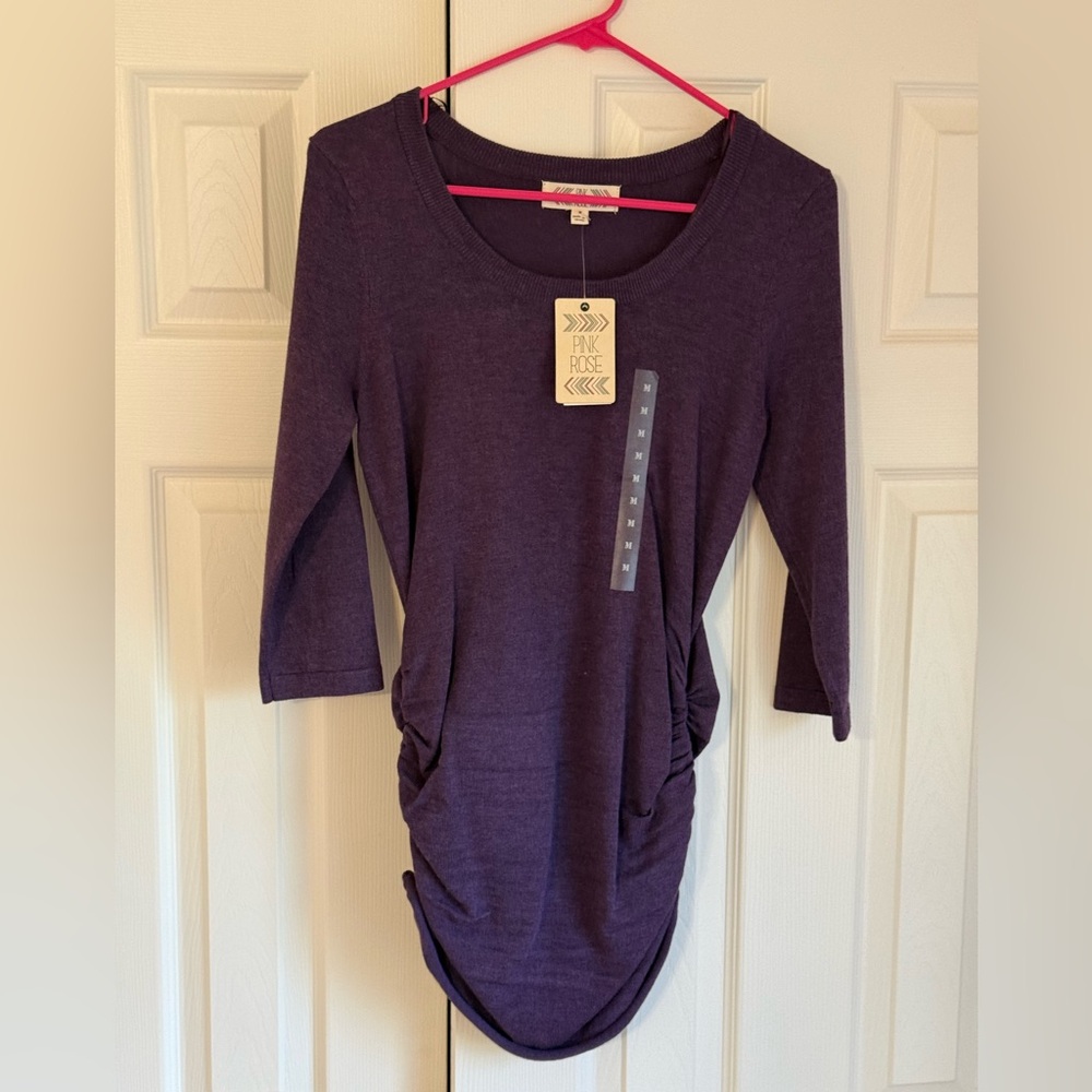 Women’s Heather Aubergine (purple) Sweater Dress. Size M. New with tags.
